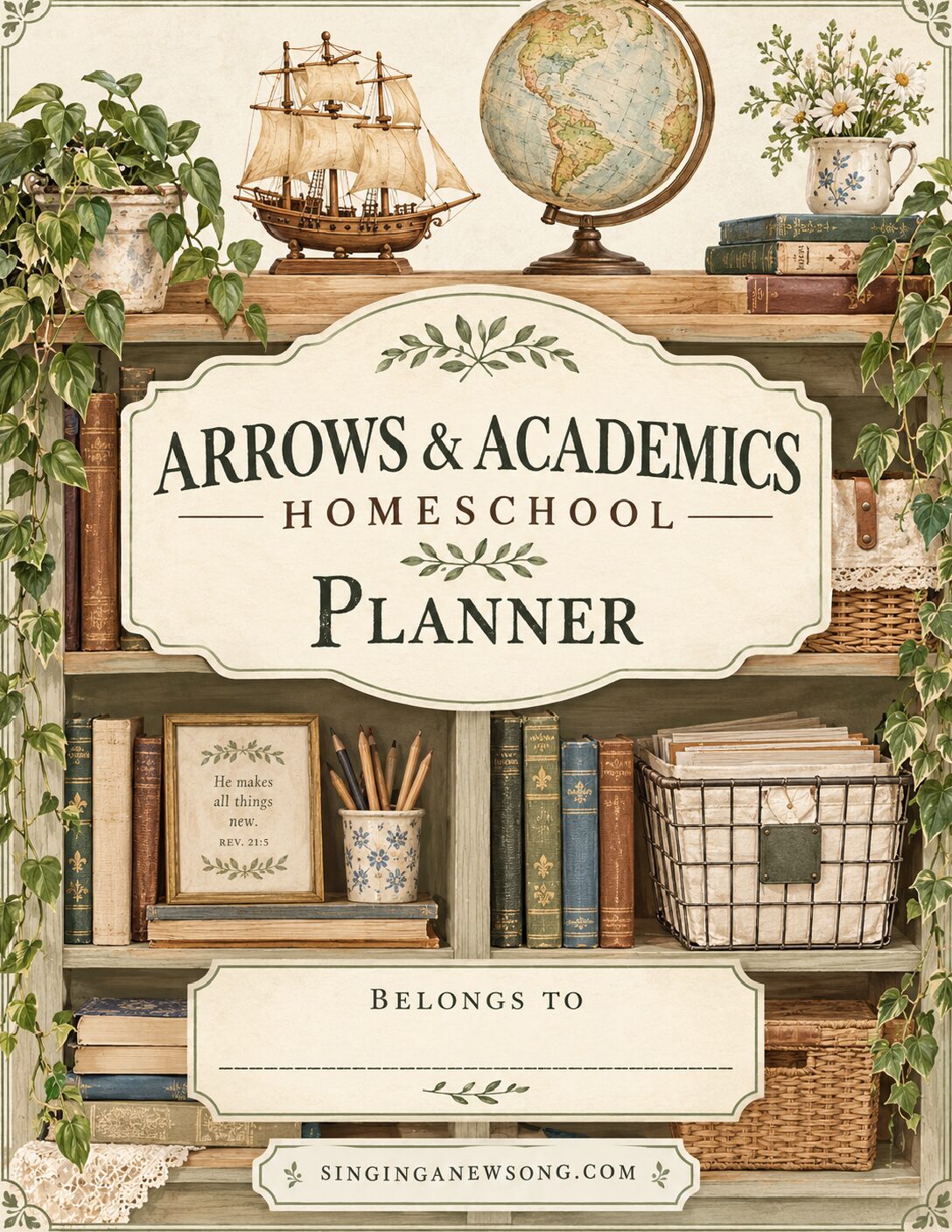 NEW & Improved Arrows & Academics Homeschool Planner with Bible Verses